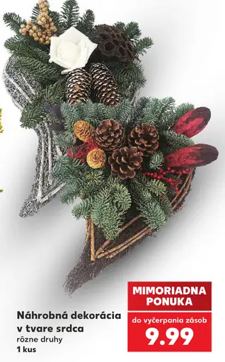 Náhradná dekorácia v tvare srdca