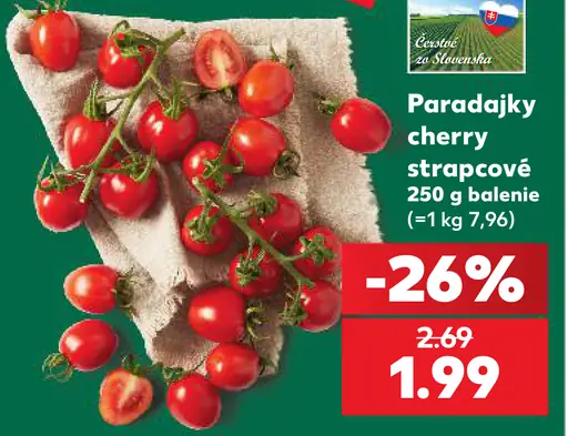 Paradajky cherry strapcové