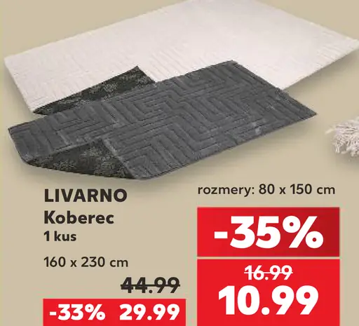 Livarno koberec, rozmery 160 × 230 cm