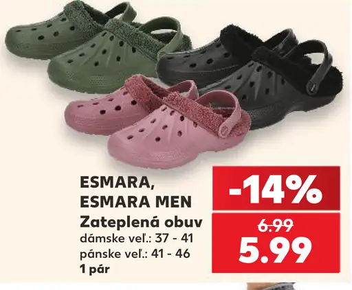 Esmara dámska alebo Esmara Men pánska zateplená obuv