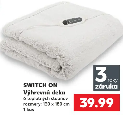 Switch On vyhrievacia deka