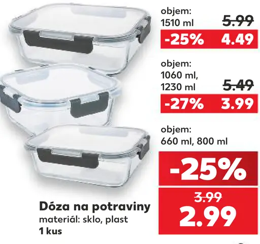 Dóza na potraviny, objem 1510 ml