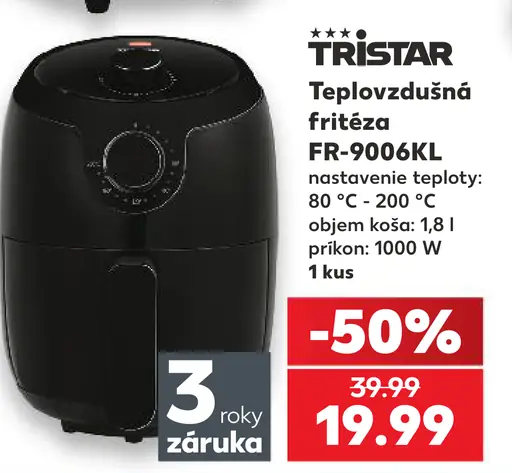 Tristar teplovzdušná fritéza FR-9006KL