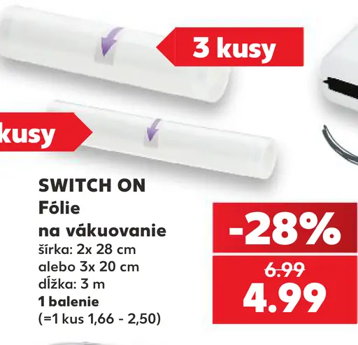 Switch On Fólie na vákuovanie