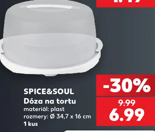 Spice&Soul dóza na tortu, plastová