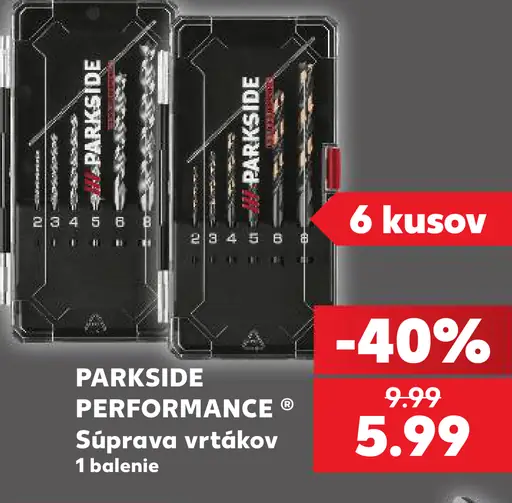 Parkside Performance Súprava vrtákov