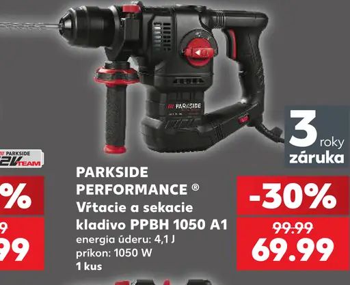 Parkside Performance Vŕtacie a sekacie kladivo PBBH 1050 A1