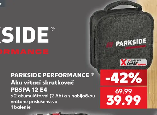 Parkside Performance Aku vŕtací skrutkovač PBS PA 12 E4 s 2 Ah akumulátormi, nabíjačkou a príslušenstvom
