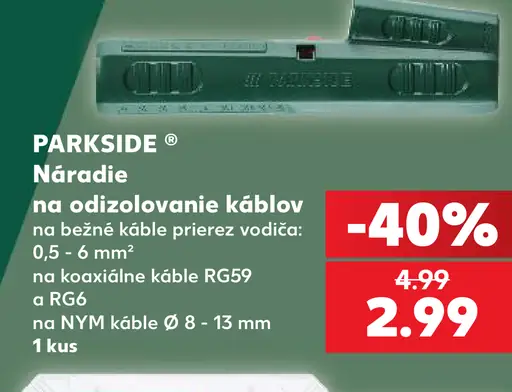 Parkside Náradie na odizolovanie káblov