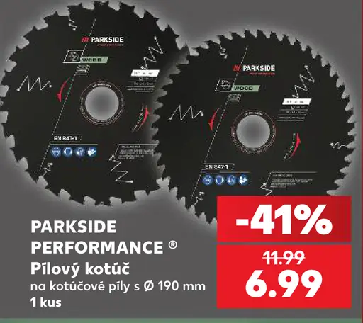 Parkside Performance pílový kotúč na kotúčové píly