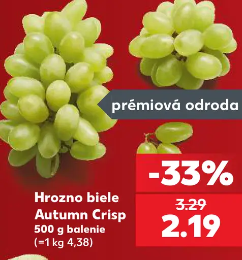 Hrozno biele Autumn Crisp