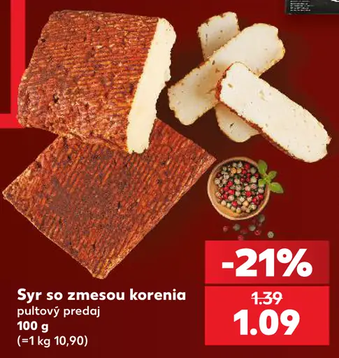 Syr so zmesou korenia