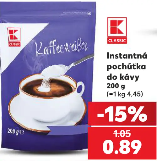 K-Classic Instantná pochúťka do kávy