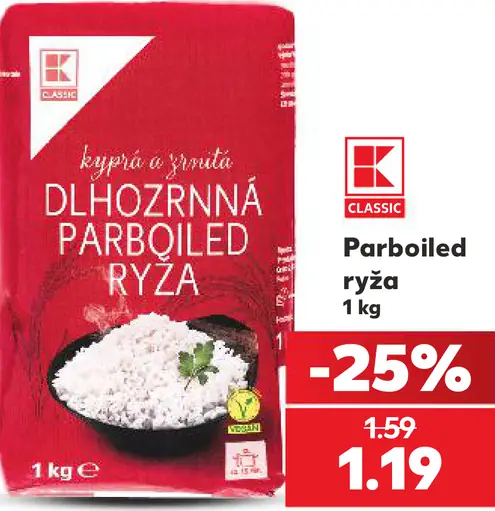 K-Classic Parboiled ryža