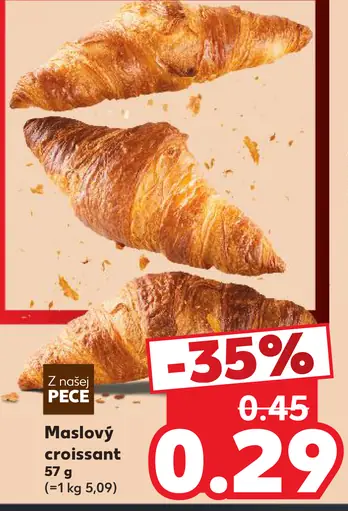 Maslový croissant