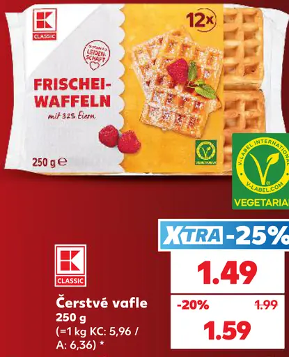 K-Classic Čerstvé wafle