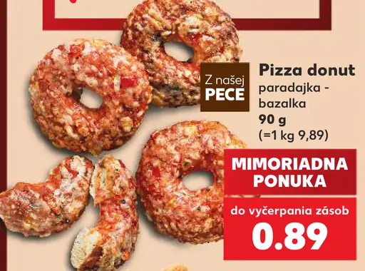 Pizza donut parajková – bazalka