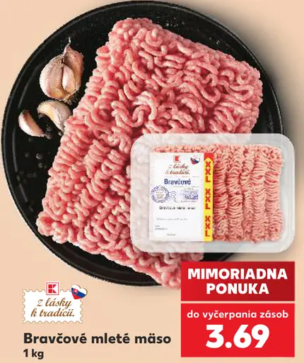 Bravčové mleté mäso