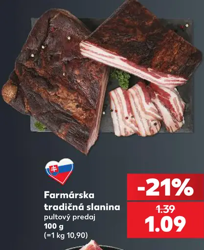 Farmárska tradičná slanina