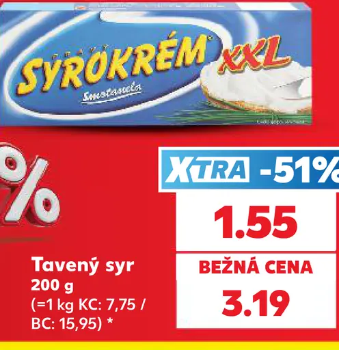 Sýrokrém XXL tavený syr