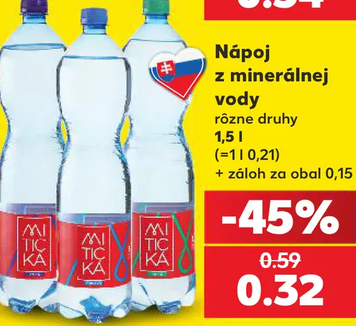 Mitická minerálna voda nápoj