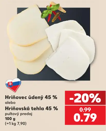 Hriňovec údený 45 % alebo Hriňovská tehla 45 %