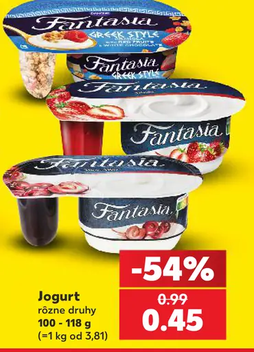 Danone Fantasia jogurt rôzne druhy