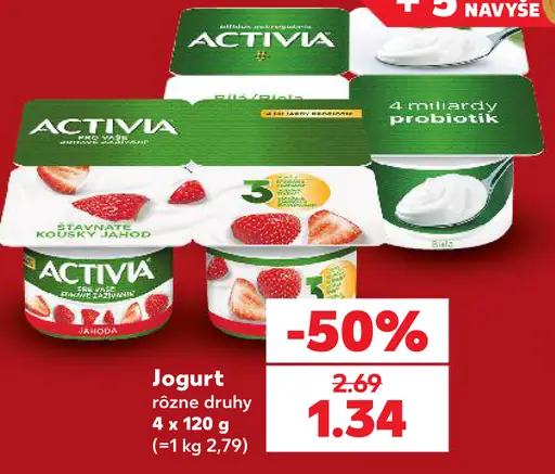 Activia Jogurt rôzne druhy