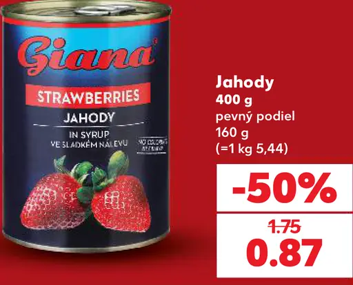 Giana jahody v sladkom náleve