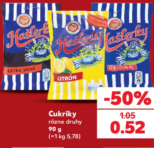 Hašlerky Original cukríky