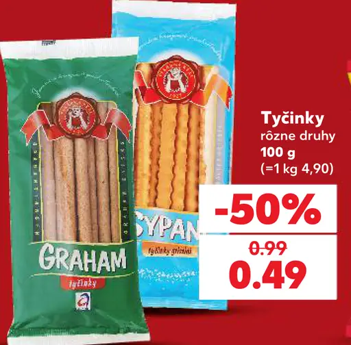 Tyčinky rôzne druhy