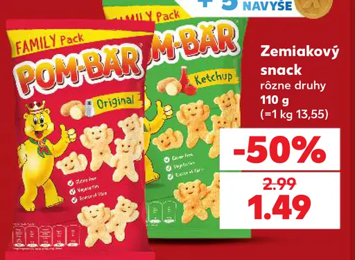 Pom-Bär zemiakový snack