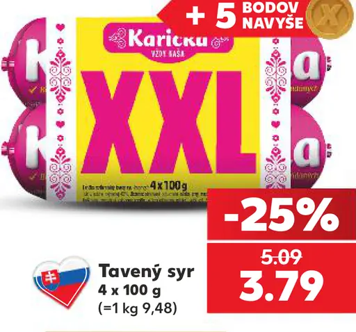 Tavený syr rôzne druhy