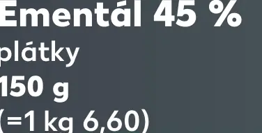 K-Classic Ementál 45 % plátky