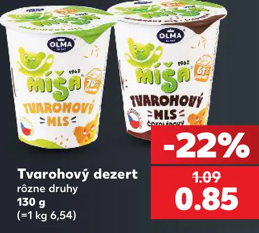 Olma Tvarohový dezert rôzne druhy