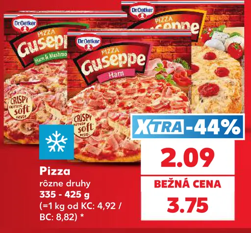 Pizza rôzne druhy