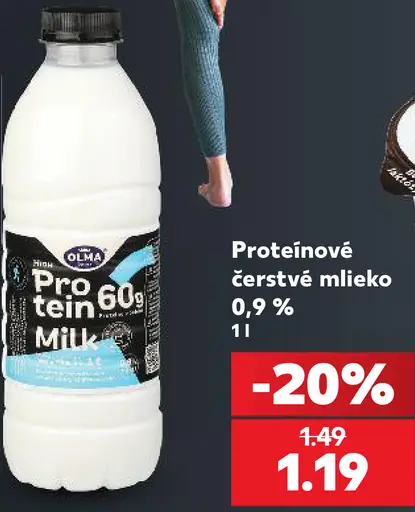 Olma Čerstvé proteínové mlieko 0,9 %