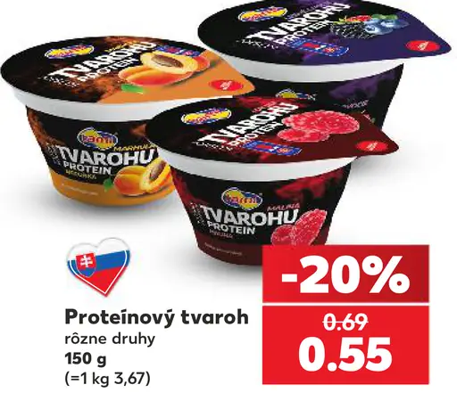 Proteinový tvaroh, rôzne druhy