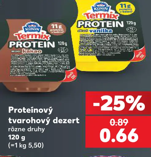 Kunín Termix Protein tvarohový dezert – kakao