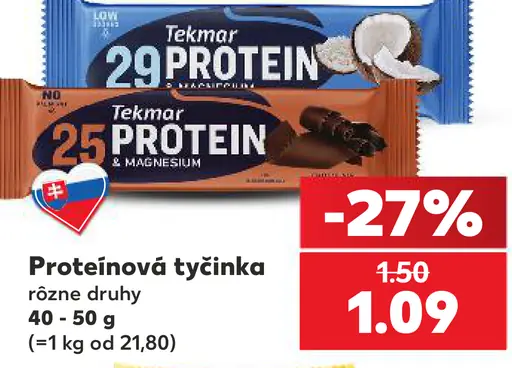 Tekmar Protein 25 a Protein 29 – rôzne druhy
