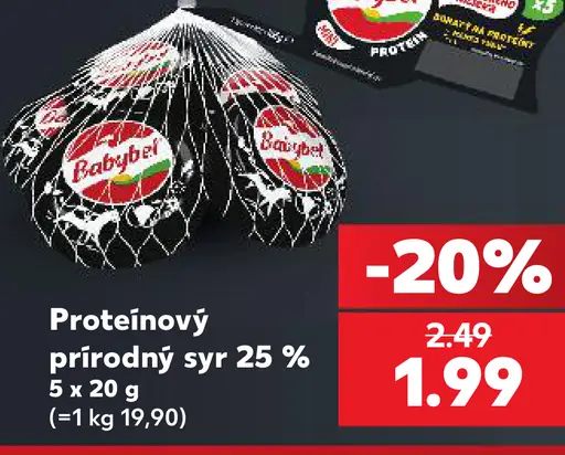 Babybel proteínový prírodný syr