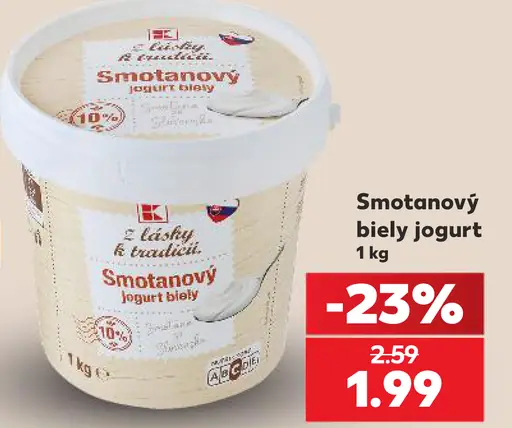 Z lásky k tradícii Smotanový jogurt