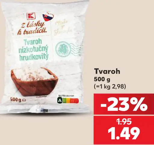 Tvaroh Nízkotučný Hrudkovitý