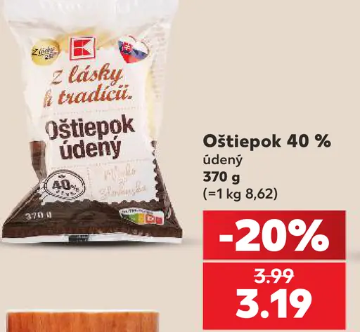 Z lásky k tradícii Oštiepok údený