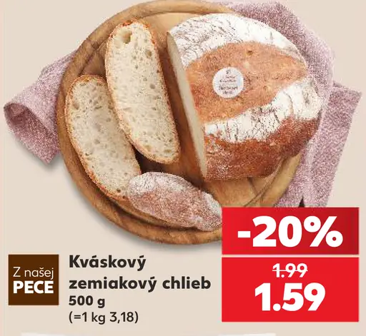 Z našej pece Kváskový zemiakový chlieb