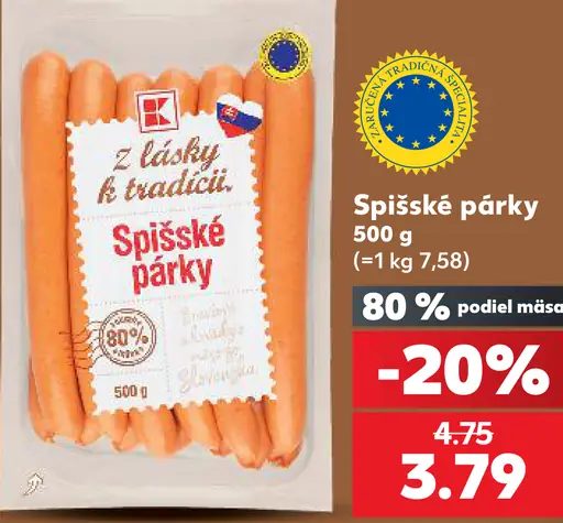Z lásky k tradícii Spišské párky