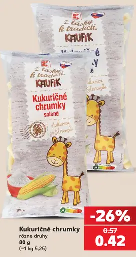 Z lásky k tradícii – kukuričné chrumky, rôzne druhy