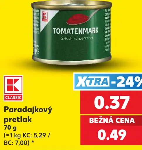 K-Classic Paradajkový pretlak