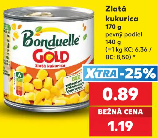 Bonduelle Gold Zlatá kukurica