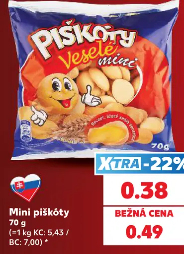 Mini piškóty
